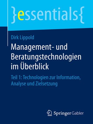 cover image of Management- und Beratungstechnologien im Überblick